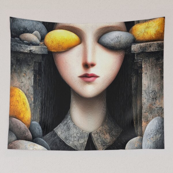 Item preview, Science Fiction Surreal Woman Of Stone Graphic Design designed and sold by DEC02.