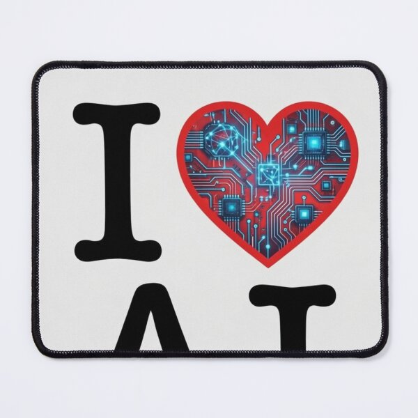 Item preview, I Love AI Circuit Board Heart designed and sold by Realproplyai.