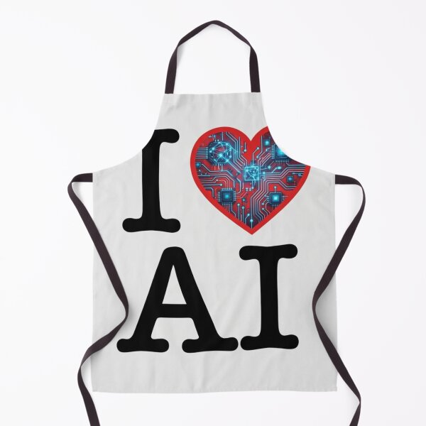 Item preview, I Love AI Circuit Board Heart designed and sold by Realproplyai.