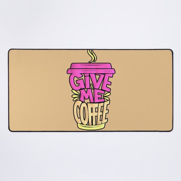 Item preview, Give Me Coffee Funny Pink Cup designed and sold by AstronautMerch.