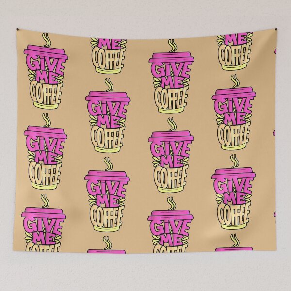 Item preview, Give Me Coffee Funny Pink Cup designed and sold by AstronautMerch.