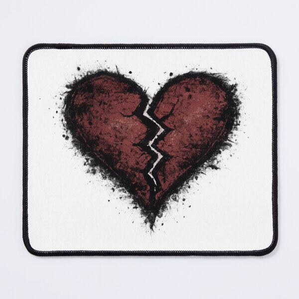 Item preview, Cracked Grunge Heart – 90s Alternative Dark Art designed and sold by Venkat-artz.