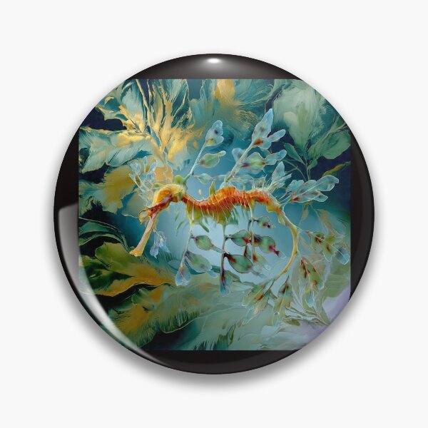 Item preview, Ethereal Drift: The Leafy Sea Dragon in Abstract Repose #1 designed and sold by Helios Be. Lavsh.