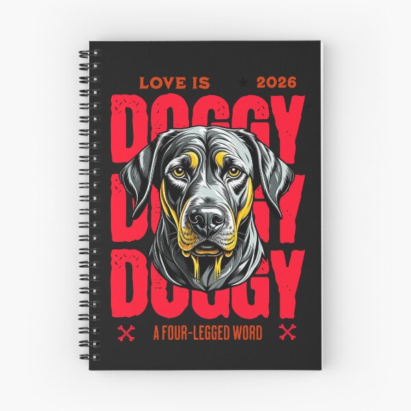 Item preview, Doggy Pup Canine Dark Coat Graphic 2026 designed and sold by Tsugraf Designs.
