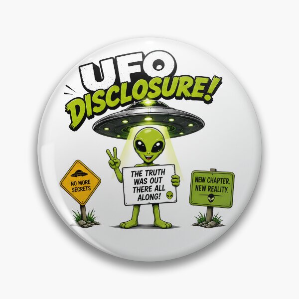 Item preview, UFO Disclosure Alien Truth Revealed Funny Retro Design designed and sold by R-B-Colors.