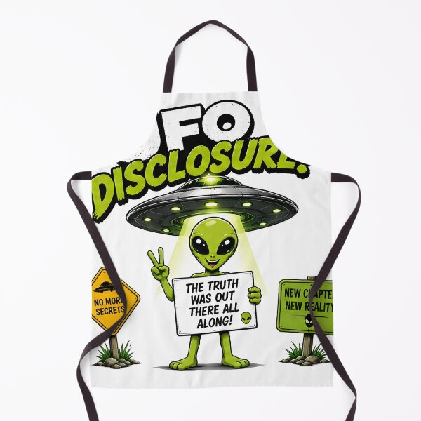 Item preview, UFO Disclosure Alien Truth Revealed Funny Retro Design designed and sold by R-B-Colors.