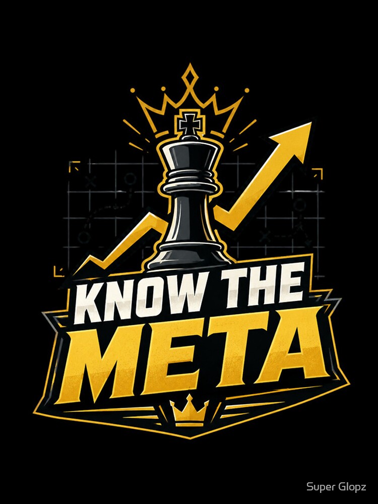 Thumbnail 4 of 4, iPhone Case, Know The Meta Strategy Gamer Emblem Design designed and sold by RJCDcreate.