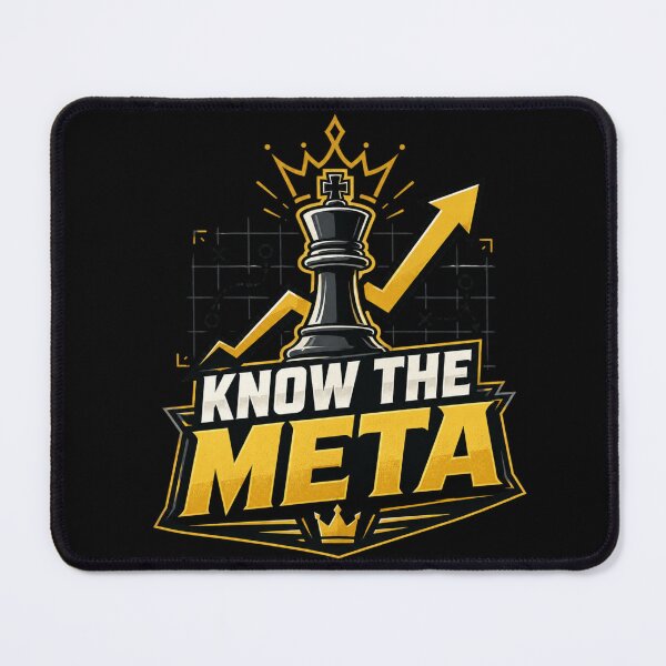 Item preview, Know The Meta Strategy Gamer Emblem Design designed and sold by Super Glopz.