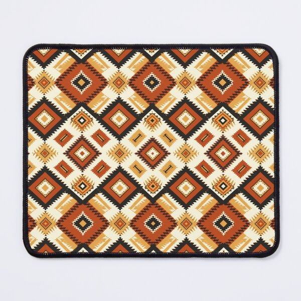 Item preview, Seamless Aztec Tribal Pattern — Earthy Terracotta and Cream Geometric Diamond Print designed and sold by RachaelSam.