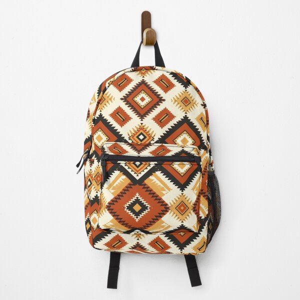Item preview, Seamless Aztec Tribal Pattern — Earthy Terracotta and Cream Geometric Diamond Print designed and sold by RachaelSam.