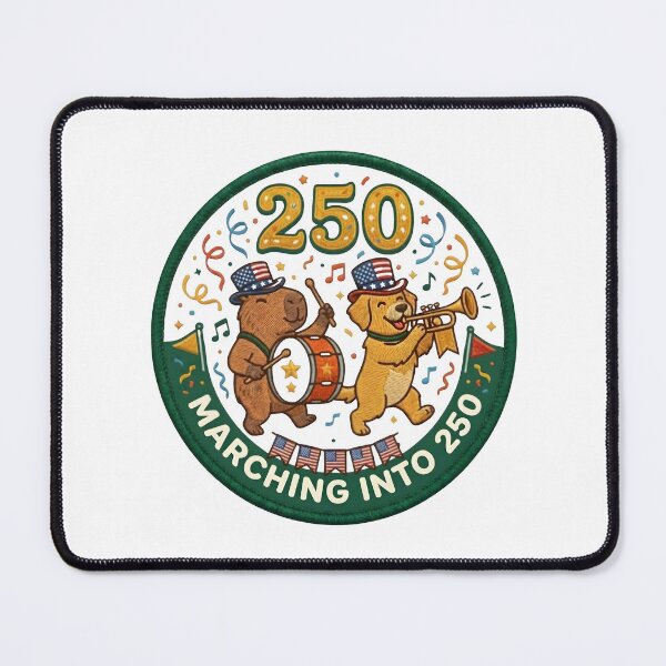Item preview, Marching Into 250 Capybara Dog Marching Band designed and sold by laughingshirts.