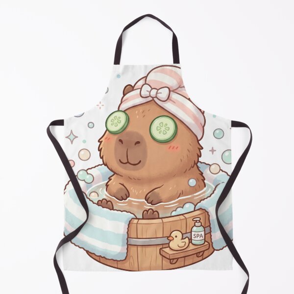 Item preview, Cute Capybara Spa Day Kawaii designed and sold by Sovira Studio .