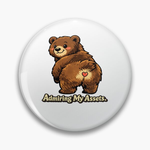Item preview, Funny Bear Self-Love Design – "Admiring My Assets" designed and sold by ELVIN DESIGNS.