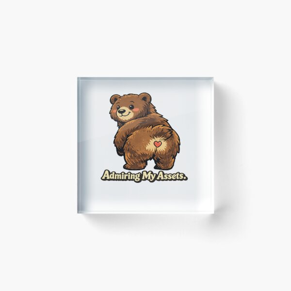 Item preview, Funny Bear Self-Love Design – "Admiring My Assets" designed and sold by ELVIN DESIGNS.