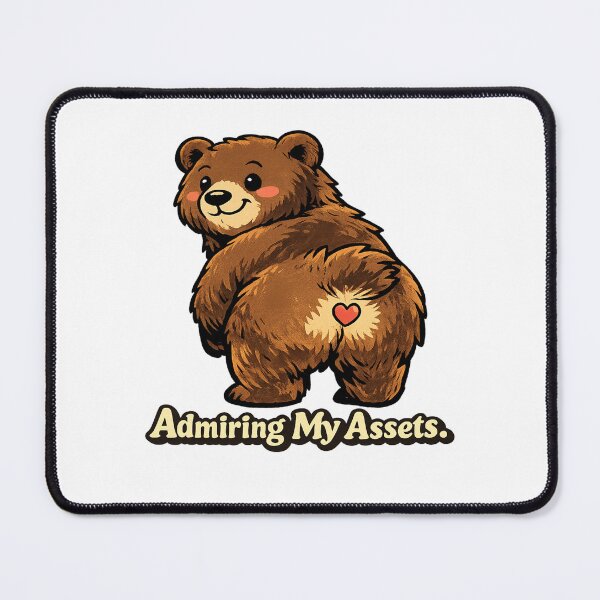 Item preview, Funny Bear Self-Love Design – "Admiring My Assets" designed and sold by ELVIN DESIGNS.