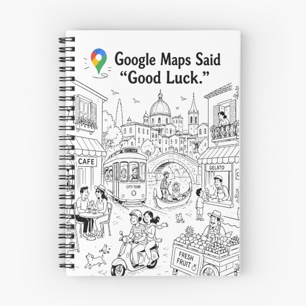 Item preview, Google Maps Said Good Luck designed and sold by DoodleManArt.