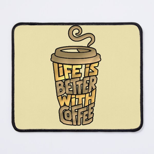 Item preview, Life Is Better With Coffee Golden Glass designed and sold by AstronautMerch.