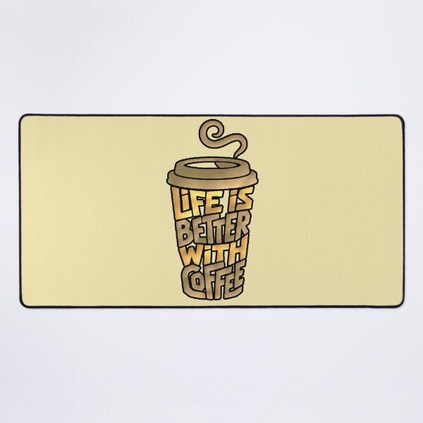 Item preview, Life Is Better With Coffee Golden Glass designed and sold by AstronautMerch.