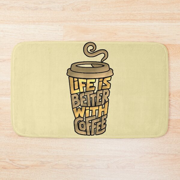 Item preview, Life Is Better With Coffee Golden Glass designed and sold by AstronautMerch.