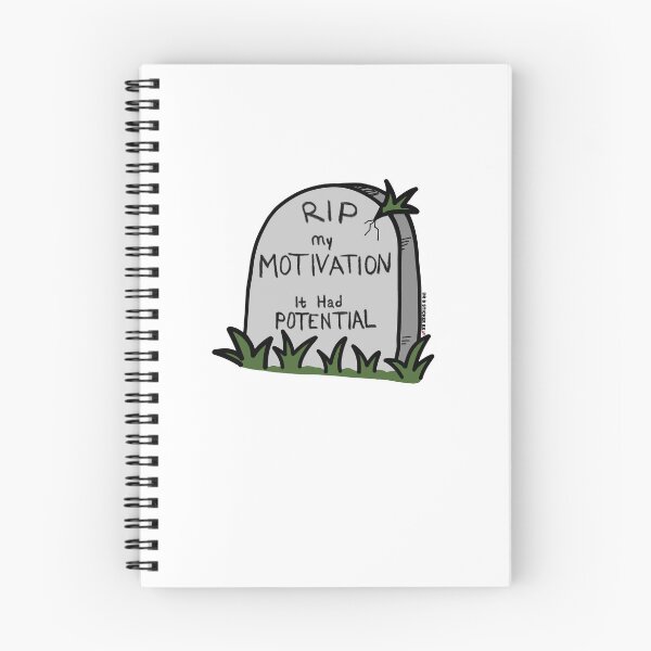 Item preview, RIP My Motivation | It Had Potential | Funny Burnout Sticker designed and sold by Dr. B Sticker Rx.
