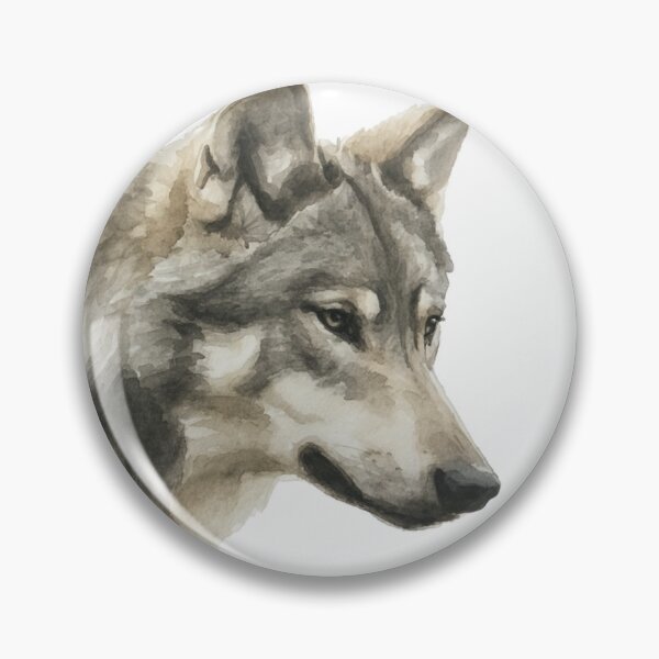 Item preview, Majestic Wolf Head Art designed and sold by amusefullife.