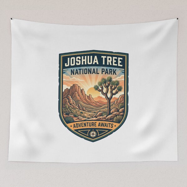Item preview, Joshua Tree National Park Adventure Awaits Travelers Hikers Outdoors Nature designed and sold by JonesFlora2025.