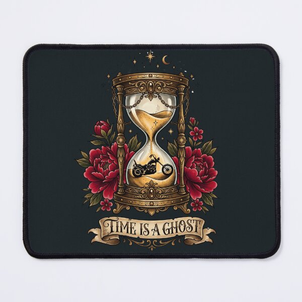 Item preview, Vintage Hourglass Custom Chopper Motorcycle Tattoo Flash designed and sold by RetroRewind Studio.