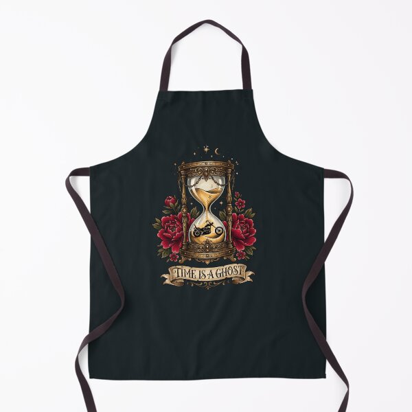 Item preview, Vintage Hourglass Custom Chopper Motorcycle Tattoo Flash designed and sold by RetroRewind Studio.