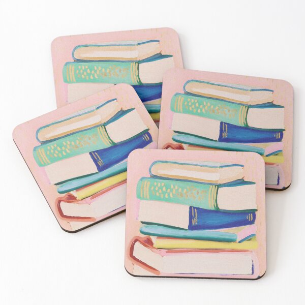 Item preview, Stacked Books Painting designed and sold by soheedesigns.