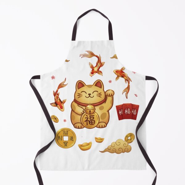 Item preview, Lucky Cat and Koi Fish Blessing designed and sold by AetherNest | Sacred Art by Alicia Jia D.