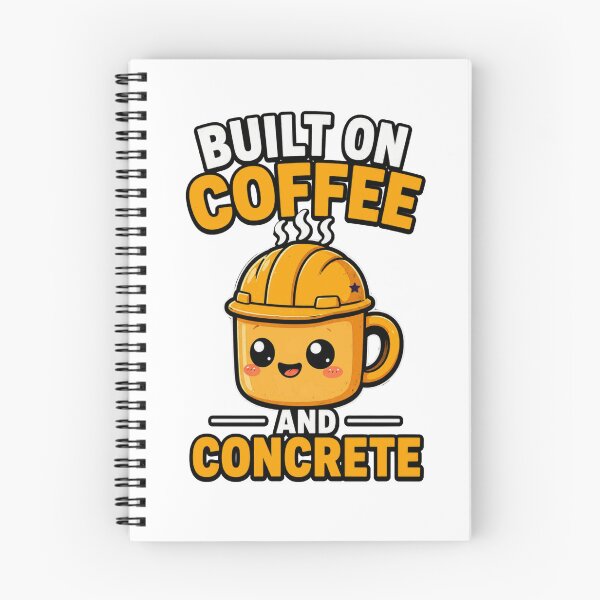 Item preview, Funny Construction Worker Shirt Built On Coffee And Concrete designed and sold by PINK FREE.