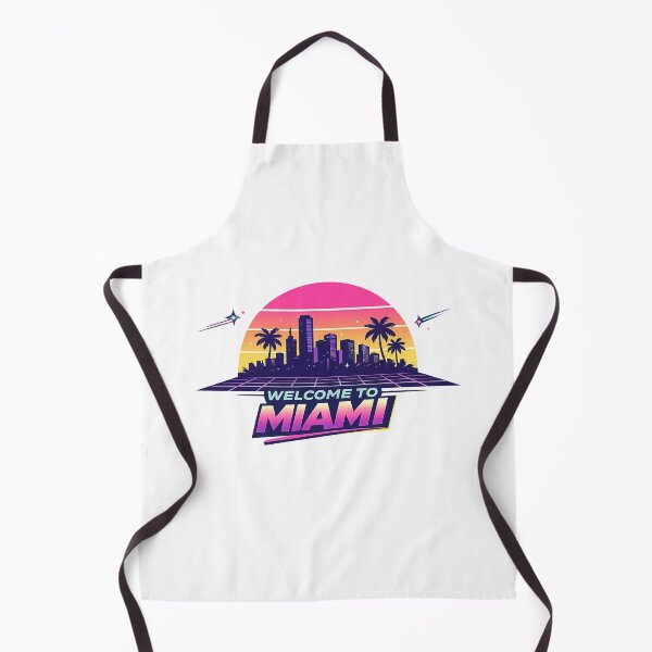 Item preview, Miami Retro 80s Skyline T-Shirt Design | Vintage Sunset Minimalist Artwork designed and sold by Newthingzy.