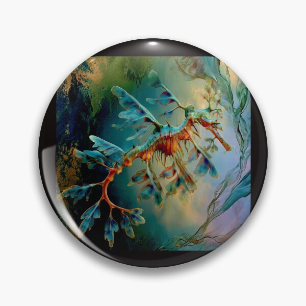 Item preview, Ethereal Drift: The Leafy Sea Dragon in Abstract Repose #2 designed and sold by Helios Be. Lavsh.
