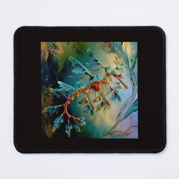 Item preview, Ethereal Drift: The Leafy Sea Dragon in Abstract Repose #2 designed and sold by Helios Be. Lavsh.