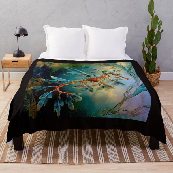 Item preview, Ethereal Drift: The Leafy Sea Dragon in Abstract Repose #2 designed and sold by Helios Be. Lavsh.