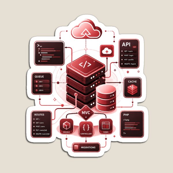 Item preview, Backend Architecture Diagram designed and sold by Mohammed-Aydan.