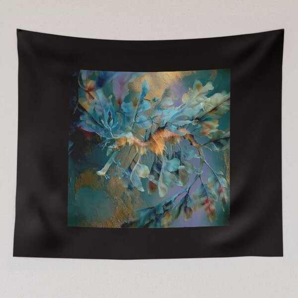 Item preview, Ethereal Drift: The Leafy Sea Dragon in Abstract Repose #3 designed and sold by Helios Be. Lavsh.
