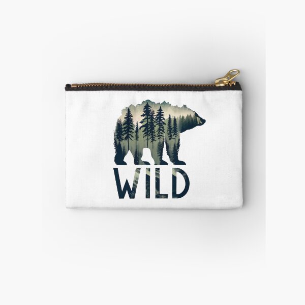 Item preview, Into the Wild - Bear Silhouette & Pine Forest Landscape designed and sold by Shopeon Designs.
