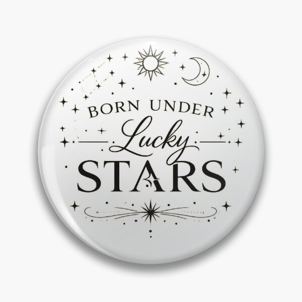 Item preview, Born under lucky stars designed and sold by Side Quest Co..
