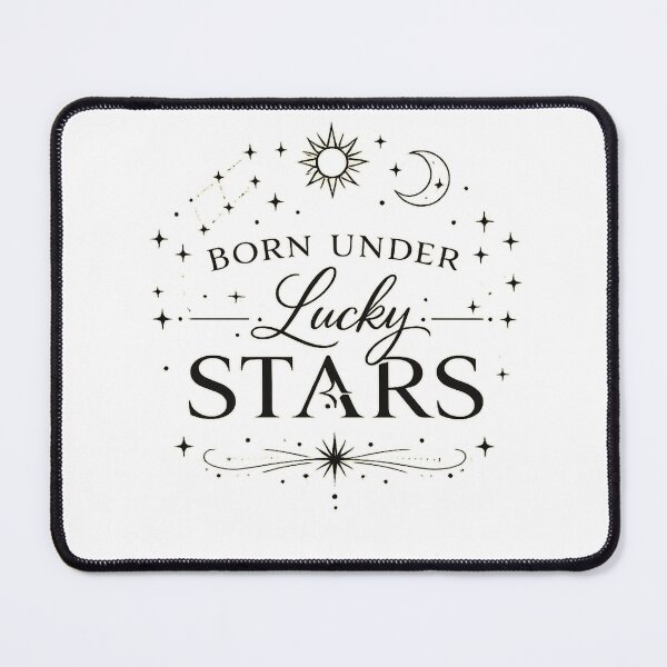 Item preview, Born under lucky stars designed and sold by Side Quest Co..