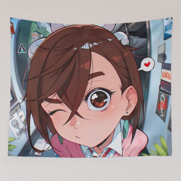 Item preview, Momo & Turbo Granny Cute Edition | Dan Da Dan Anime Art | Kawaii Wall Decor designed and sold by PosterFuel.