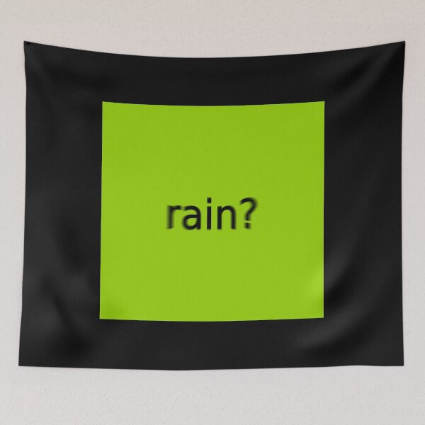 Item preview, Supreme Green Rain Question Mark Square designed and sold by Doctor Schtrudel.