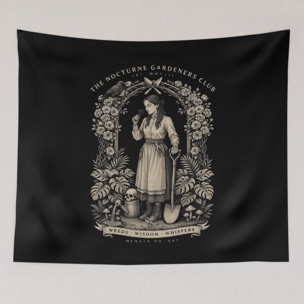 Item preview, Introverted Gardener Club Shirt Funny Gothic Gardening Tee designed and sold by maxiprom.