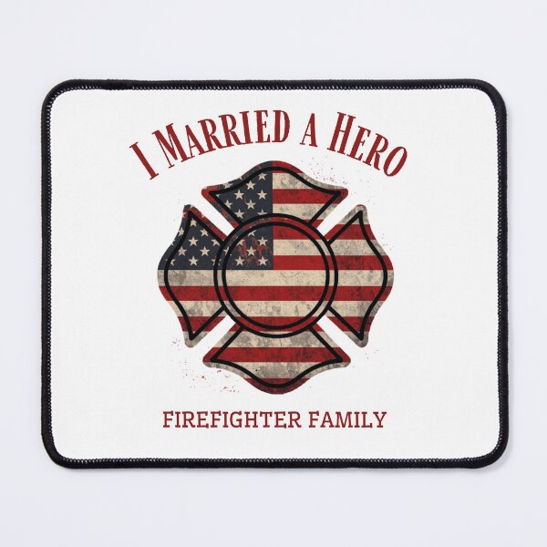 Item preview, I Married a Hero — Thin Red Line Firefighter Family Shirt designed and sold by Standard Issue.
