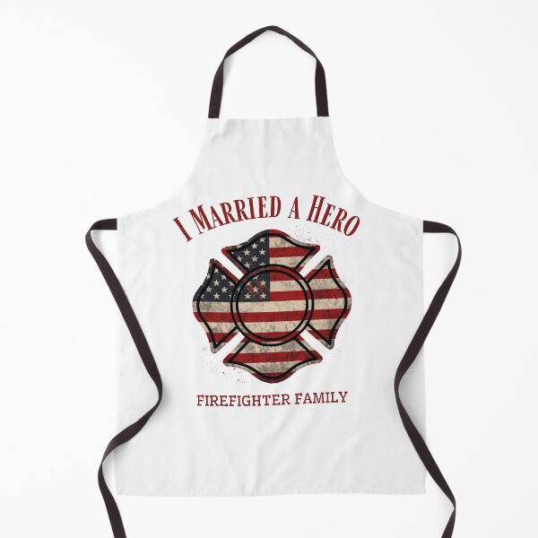 Item preview, I Married a Hero — Thin Red Line Firefighter Family Shirt designed and sold by Standard Issue.