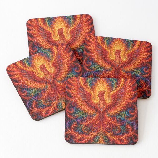 Item preview, Fractal Psychedelic Phoenix designed and sold by Newstreams.