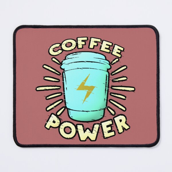 Item preview, Coffee Power Turquoise Lightning Bolt Cup designed and sold by AstronautMerch.