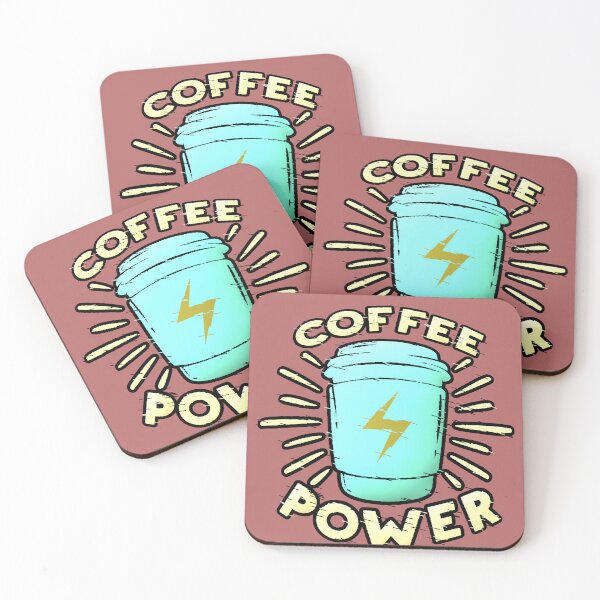 Item preview, Coffee Power Turquoise Lightning Bolt Cup designed and sold by AstronautMerch.