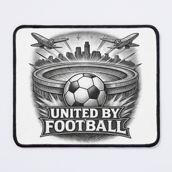 Item preview, United By Football Soccer Fan Stadium Design designed and sold by Winetastic-Art.