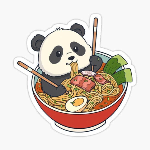 Item preview, Funny Panda Japanese Ramen Noodles Bowl Zoo Boys Girls Kids designed and sold by rafaeltto.